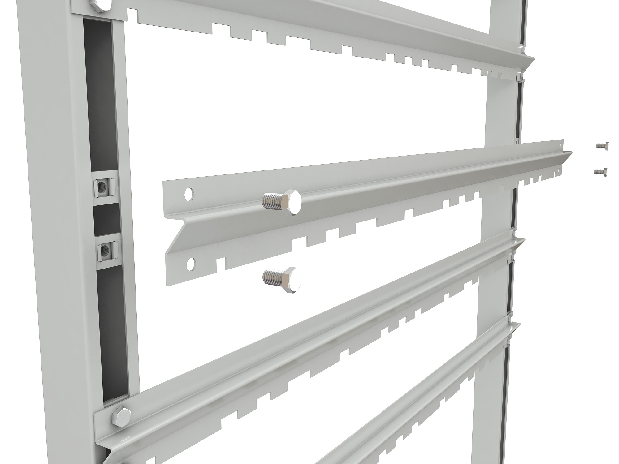 ER-00024076 Стеллаж для пластиковых лотков SORTEX односторонний 1500x1000x450.06