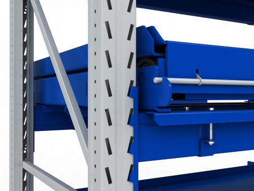ER-00023397 Стеллаж с выкатными платформами S-HEAVY 1000/900 (3 яруса хранения)