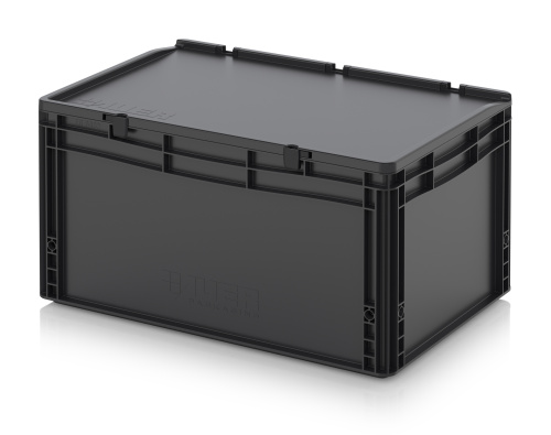 ESD ED 64/32 HG Евроконтейнер с крышкой на шарнире 60х40х33.5 см