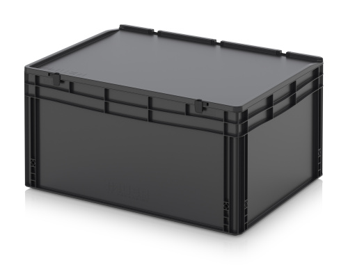 ESD ED 86/42 HG Евроконтейнер с крышкой на шарнире 80х60х43.5 см